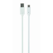 Kabel USB 3.0 USB A vidlice,USB C vidlice zlacený 1m bílá