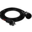 Prodlužovací síťový kabel Zásuvky: 1 PVC černá 3x1,5mm2 3m