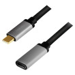 Kabel USB 3.2 USB C zásuvka,USB C vidlice 0,5m černá