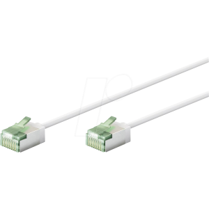 Patch cord U/FTP Cat 8.1 lanko Cu LSZH bílá 0,15m 32AWG