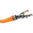 Vodič S/FTP 4x2x23AWG 7a drát Cu LSZH oranžová 50m