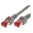 Patch cord S/FTP 6 lanko Cu LSZH šedá 10m 27AWG