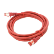 Patch cord S/FTP 6 lanko Cu LSZH červená 2m 27AWG