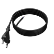 Kabel 2x0,75mm2 CEE 7/16 (C) vidlice,vodiče PVC 3m černá
