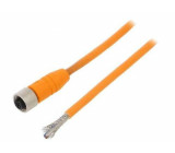 Kabel: pro snímače/automatizaci M12 PIN: 4 přímý 5m zástrčka