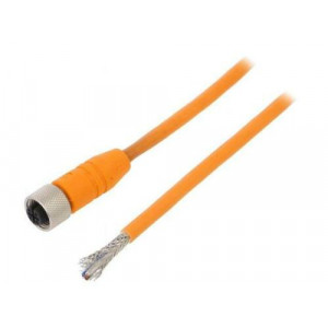 Připojovací kabel M12 PIN: 4 přímý 5m zástrčka 240VAC 4A IP67