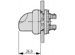 Přepínač: otočný 3 polohy 22mm žlutá Podsv: M22-FLED,M22-LED