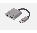 Redukce USB C na Jack 3,5mm slouchátka + nabíjení