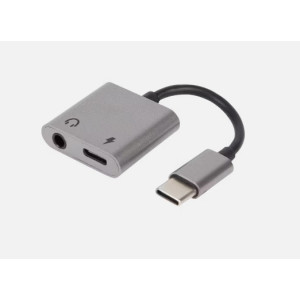 Redukce USB C na Jack 3,5mm slouchátka + nabíjení