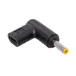 Adaptér USB C zásuvka,DC 4,0/1,7 zástrčka černá 100W 5A