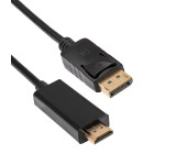 Kabel DisplayPort 1.1a,HDMI 2.0 1,8m černá