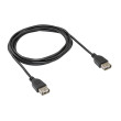 Kabel USB 2.0 USB A zásuvka,z obou stran niklovaný 1,8m