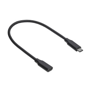 Kabel USB 3.2 USB C zásuvka,USB C vidlice niklovaný 0,3m