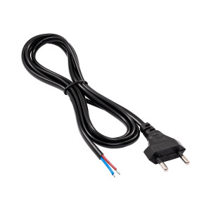 Kabel 2x0,5mm2 CEE 7/16 (C) vidlice,vodiče PVC 1,5m plochý
