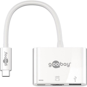 Adaptér HDMI 1.4,USB 3.0 0,15m bílá Podpora: 4K,UHD 2160p