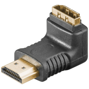 Adaptér HDMI zásuvka 90° HDMI vidlice
