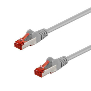 Patch cord S/FTP 6 lanko Cu LSZH šedá 3m 28AWG