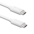 Kabel USB 3.1 USB C vidlice,z obou stran 1m bílá 10Gbps