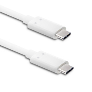 Kabel USB 3.1 USB C vidlice,z obou stran 1m bílá 10Gbps