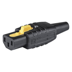 Konektor napájecí AC zástrčka zásuvka 10A 250VAC C13 (F)