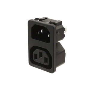 Konektor IEC 60320,napájecí AC C13 (F), C14 (E) zásuvka 10A