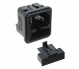 Konektor IEC 60320,napájecí AC C14 (E),1x pojistka zásuvka
