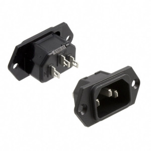 Konektor IEC 60320,napájecí AC C14 (E) zásuvka vidlice 10A