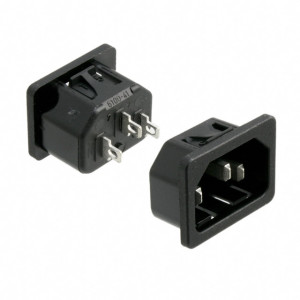 Konektor: napájecí AC zásuvka vidlice 10A 250VAC IEC 60320