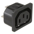 Konektor IEC 60320,napájecí AC C13 (F) zásuvka 10A