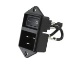 Konektor napájecí AC zásuvka vidlice 16A 250VAC IEC 60320