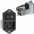Konektor IEC 60320,napájecí AC C20 (I), s filtrem, s vypínačem