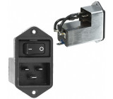 Konektor IEC 60320,napájecí AC C20 (I), s filtrem, s vypínačem