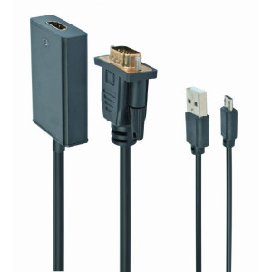 Adaptér HDMI 1.4 0,15m černá Vlastnosti: Full HD