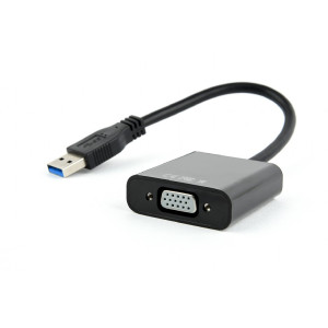 Adaptér USB 3.0 D-Sub 15pin HD zásuvka,USB A vidlice 0,15m