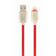 Kabel USB 2.0 vidlice Apple Lightning,USB A vidlice 2m guma