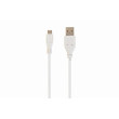 Kabel USB 2.0 USB A vidlice,USB B micro vidlice zlacený 1m