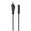 Kabel 2x0,75mm2 CEE 7/16 (C) vidlice,IEC C7 zásuvka PVC 1,8m