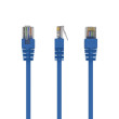 Patch cord U/UTP 5e lanko CCA PVC modrá 2m 26AWG Økab: 5mm