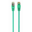 Patch cord F/UTP 5e lanko CCA PVC zelená 0,5m 26AWG tienený