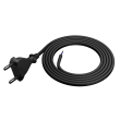 Kabel 2x0,5mm2 CEE 7/16 (C) vidlice,vodiče PVC 1,5m černá