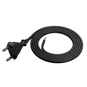 Kabel 2x0,5mm2 CEE 7/16 (C) vidlice,vodiče PVC 1,5m černá