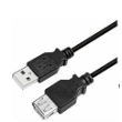 Kabel USB 2.0 USB A zásuvka,USB A vidlice niklovaný 3m černá