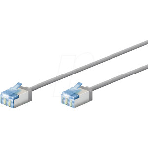 Patch cord U/FTP 6a lanko Cu LSZH šedá 0,15m 32AWG -20÷75°C