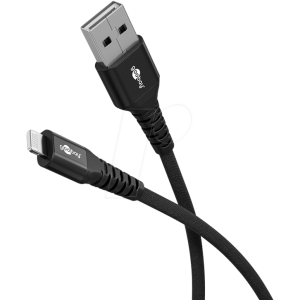Kabel USB 2.0 vidlice Apple Lightning,USB A vidlice 3m černá