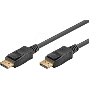 Kabel DisplayPort 2.0,HDCP 2.2 PVC Dél: 1m černá Žíla: Cu