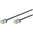 Patch cord U/FTP Cat 8.1 lanko Cu LSZH černá 0,25m 32AWG