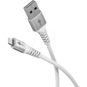 Kabel USB 2.0 vidlice Apple Lightning,USB A vidlice 1m bílá