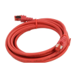 Patch cord S/FTP 6 lanko Cu LSZH červená 3m 27AWG
