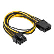 Kabel: napájecí PCIe 8 pin vidlice,PCIe 8pin zásuvka 0,4m