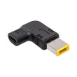 Adaptér Slim Tip,USB C vidlice černá 100W 5A úhlová,USB-C